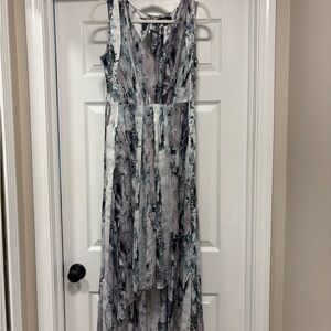 Simply Vera Vera Wang High Low Dress in Black and Gray